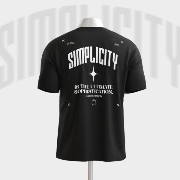 Camiseta NARTHUZ "SIMPLICITY" black - Imagem 3