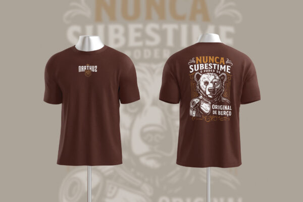 Camiseta NARTHUZ "Original de Berço" – Marrom - Imagem 5