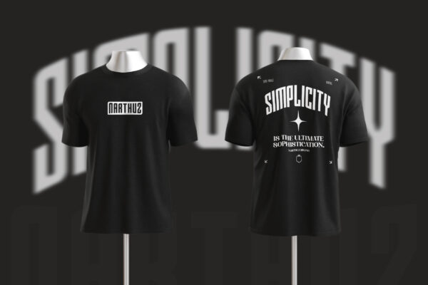 Camiseta NARTHUZ "SIMPLICITY" black - Imagem 5
